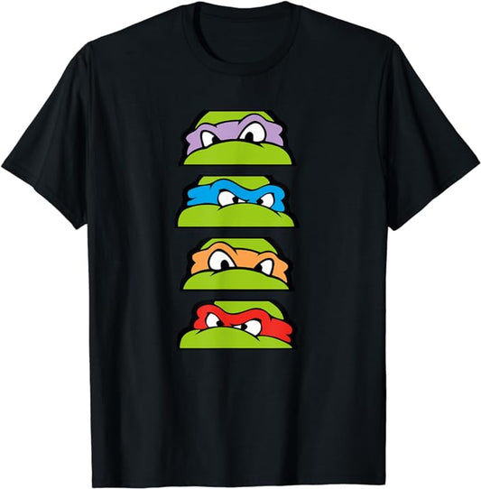 Unisex-Ninja Turtles Black T Shirt
